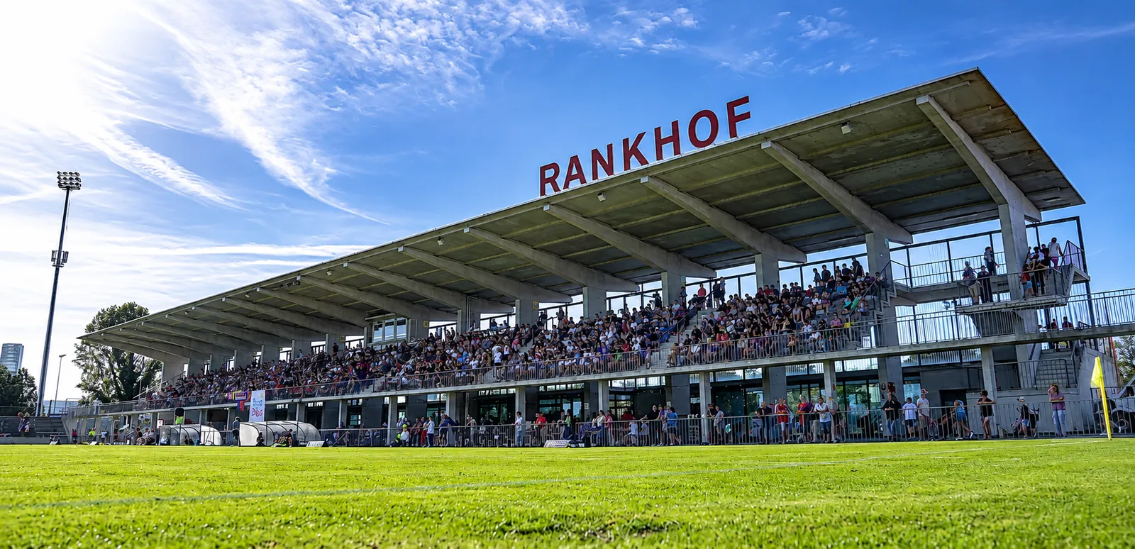 Stadion Rankhof in Basel vor dem Kickoff